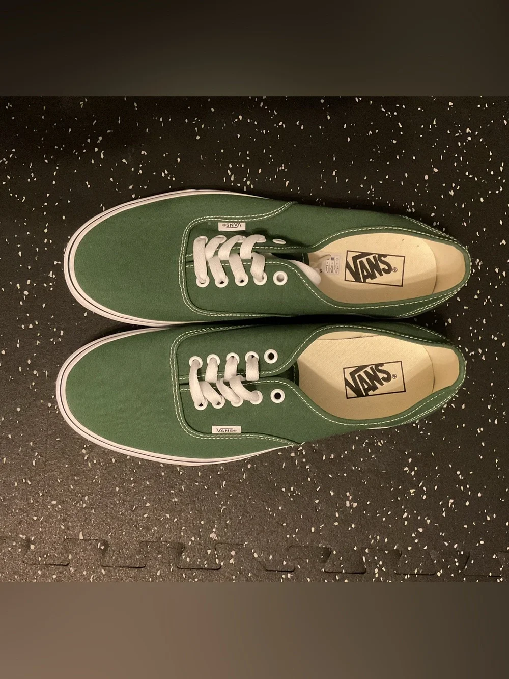 Vans Green Canvas Authentic Low-Top Sneakers